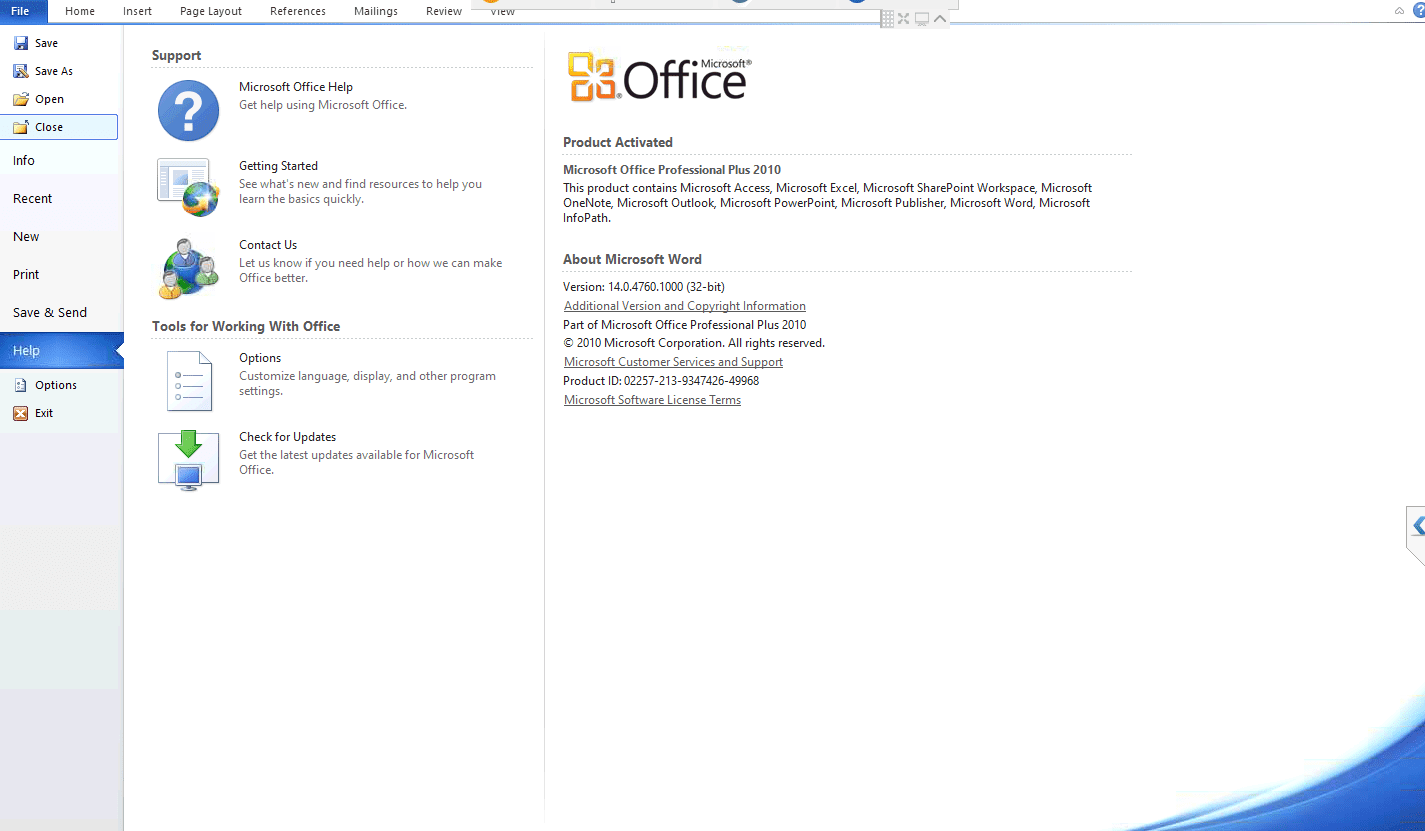 Office 2010 Pro Plus - KEY TỐT Mua office 2010 Pro Plus